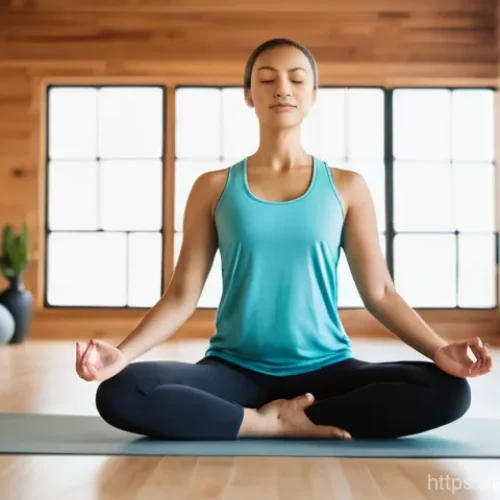 Home 20 웰빙코디네이터와 고객 리포트 작성 - **Prompt:** A serene and inspiring image of a diverse individual (gender-neutral, 30s-40s) practicin...